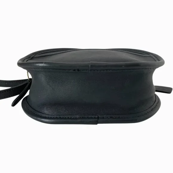 Coach Vintage Blue Leather Canteen Crossbody Bag USA 9982 Glove Tanned Classic - Picture 3 of 8